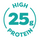 Hoog eiwitgehalte 25+ gram